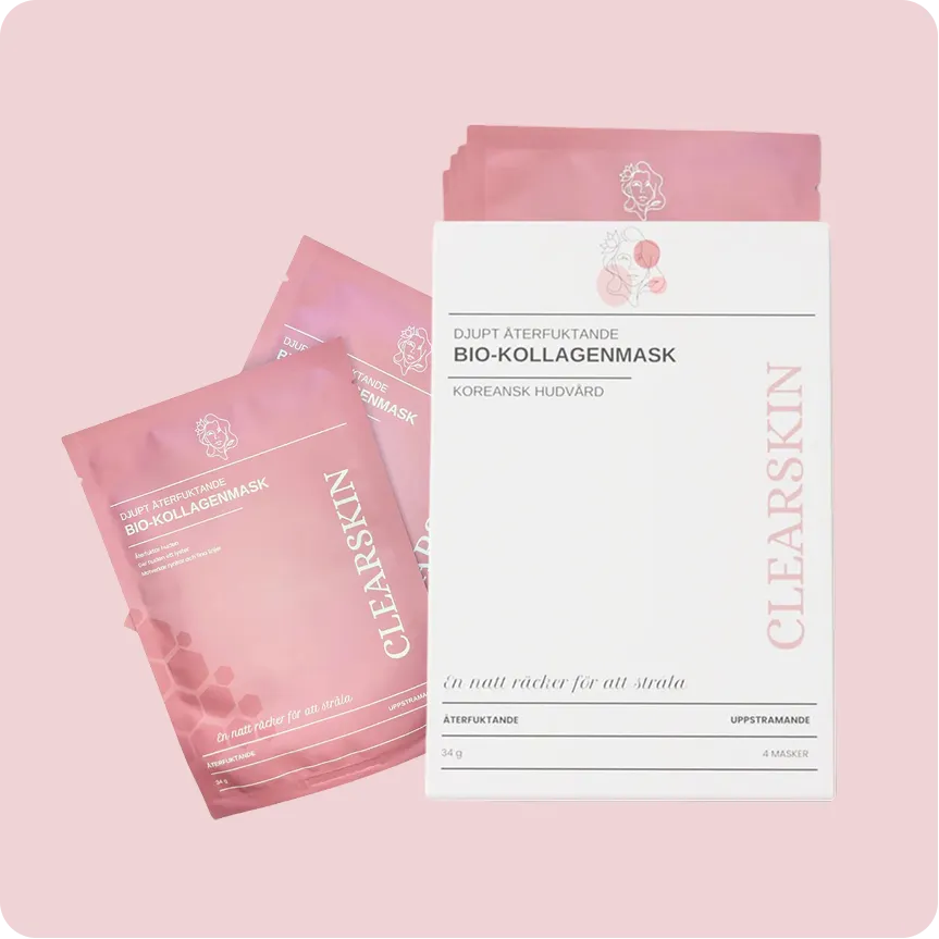 Tiefenwirksame, feuchtigkeitsspendende Bio-Kollagen-Maske